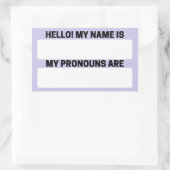 Lavender Blue Name & Pronoun Labels (Tas)