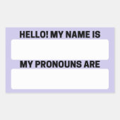 Lavender Blue Name & Pronoun Labels (Voorkant)