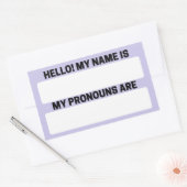 Lavender Blue Name & Pronoun Labels (Envelop)