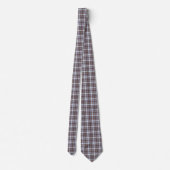 Lavender Blue Plaid Tartan Retro Color Neck Tie Stropdas (Achterkant)