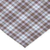 Lavender Blue Plaid Tartan Retro Table Runner Korte Tafelloper (Hoek)