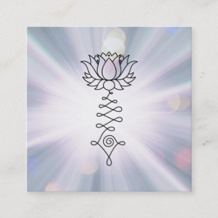 *~* Lavender Blue Rays Healing Reiki Energy Lotus Vierkante Visitekaartje