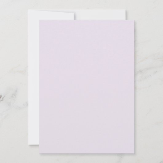 Lavender Blue Soft Focus Hydrangea Frame Wedding Kaart (Achterkant)