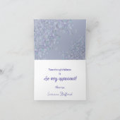 Lavender Blue Spring Lilac Florals Thank You Card Bedankkaart (Binnen)