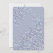 Lavender Blue Spring Lilac Invitation Card Bedankkaart (Achterkant)
