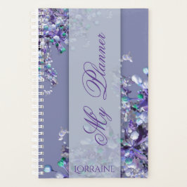 Lavender Blue Spring Lilacs Planner