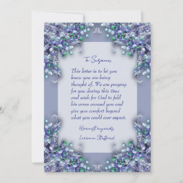 Lavender Blue Spring Lilacs Sympathy Card Kaart