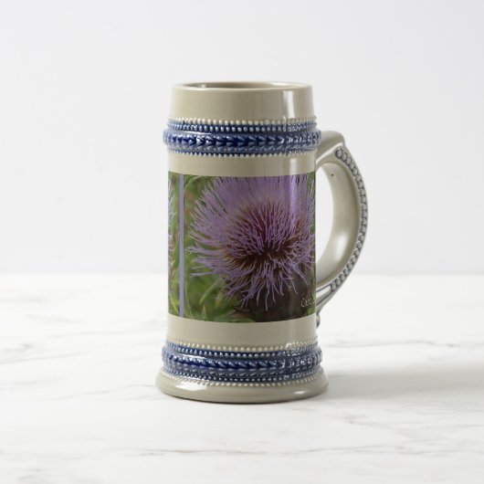 Lavender-Blue Thistle "Natte Uw Kronkel" Bierpul (Voorkant rechts)