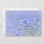 Lavender Blue Wild Flowers Country Weddenschap Kaart (Achterkant)