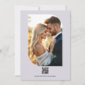 Lavender, Blush & Mint Floral Wedding Kaart (Achterkant)