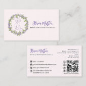 Lavender & Blush Modern Birth & Postpartum Doula Visitekaartje (Voorkant / Achterkant)