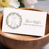 Lavender & Blush Modern Birth & Postpartum Doula Visitekaartje