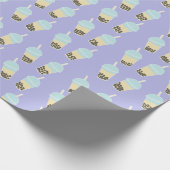 Lavender Boba Tea Cadeaupapier (Hoek)