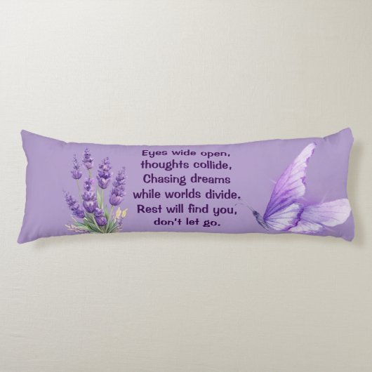 Lavender Body Pillow Lichaamskussen (Voorkant)