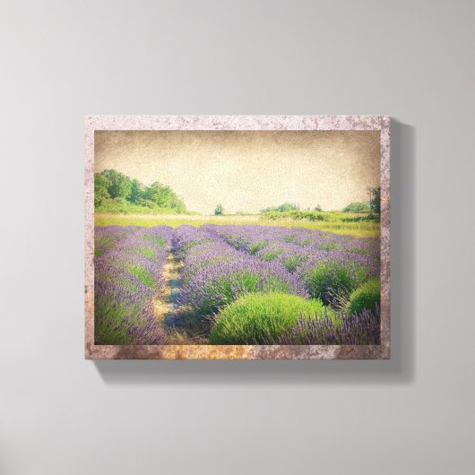 Lavender Boerderij - Verkleed Verpakt Canvas (Voorkant)