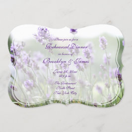 Lavender Bohemian Wedding Rehearsal Invites Kaart