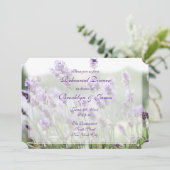 Lavender Bohemian Wedding Rehearsal nodigt Ticket  Kaart (Staand voorkant)