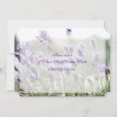 Lavender Bohemian Wedding Rehearsal nodigt Ticket  Kaart (Achterkant)