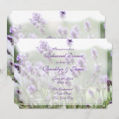 Lavender Bohemian Wedding Rehearsal nodigt Ticket  Kaart (Voorkant / Achterkant)