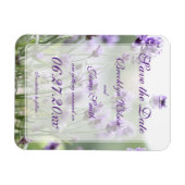Lavender Bohemian Wedding Save the Date Magnets Magneet (Horizontaal)