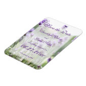 Lavender Bohemian Wedding Save the Date Magnets Magneet (Linkerzijde)