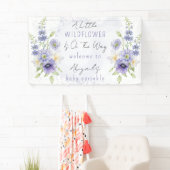 Lavender Boho A Little Wildflower Baby Sprinkle Spandoek (Insitu)