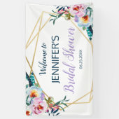  Lavender Boho Floral Vrijgezellenfeest Welkom Spandoek (Verticaal)