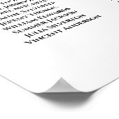 Lavender Boho Rozen 10 Tabel Wedding Seating Chart Poster (Hoek)