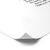 Lavender Boho Rozen 17 Tafel Wisselende Zitkaart Poster (Hoek)