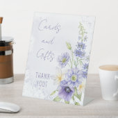 Lavender Boho Wildflower Kaarten and Gifts Reclamebord Met Voetstuk (Insitu)