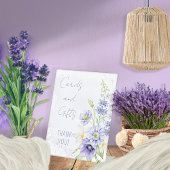 Lavender Boho Wildflower Kaarten en Cadeaus Reclamebord Met Voetstuk
