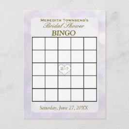 Lavender Bokeh | Bingo Kaart