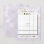 Lavender Bokeh | Bingo Kaart (Voorkant / Achterkant)