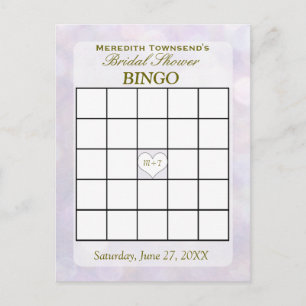Lavender Bokeh   Bingo-kaart Uitnodiging Briefkaart