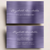 Lavender Borhed Metal Script Makeup Artist Busine Visitekaartje