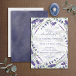 Lavender Botanical Lijst Marble Waterverf Wedding Kaart<br><div class="desc">Creëer de perfecte trouwuitnodiging met dit prachtige waterverf ontwerp met een lavender en groen ovaal lijst ontwerp, met handgeschreven script typografie, een diepe lavender waterverf aan de achterkant, en een faux carrera marmer background. Hartelijk dank voor uw steun aan ons kleinbedrijf, dat waarderen we echt! We zijn zo blij dat...</div>