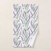 Lavender Botanical Pattern Handdoek (Handdoek)