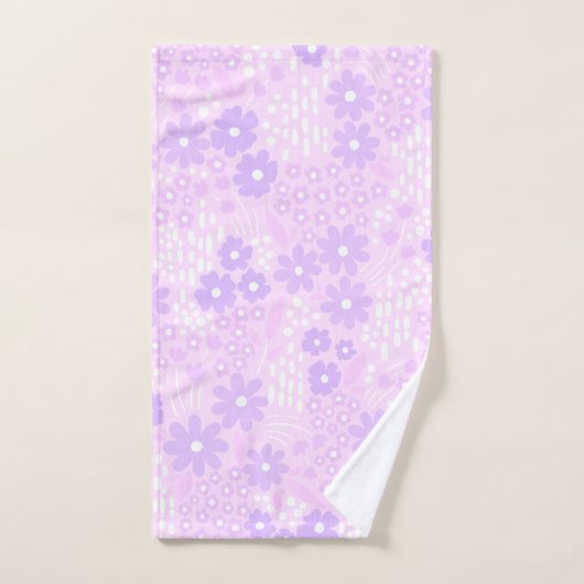 Lavender Botanische II Bath Towel Set Bad Handdoek (Handdoek)