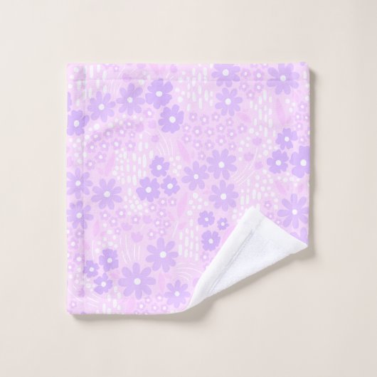 Lavender Botanische II Bath Towel Set Bad Handdoek (Wasdoekje)