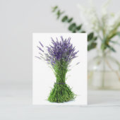 Lavender bouquet briefkaart (Staand voorkant)