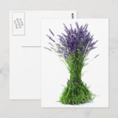 Lavender bouquet briefkaart (Voorkant / Achterkant)