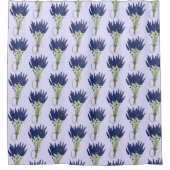 Lavender Bouquet Paarse Flower Floral Print Douchegordijn (Voorkant)