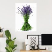 Lavender bouquet poster (Thuiskantoor)