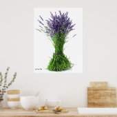 Lavender bouquet poster (Keuken)