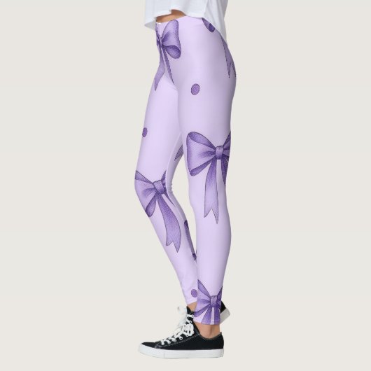 Lavender Bow Pattern Leggings (Links)