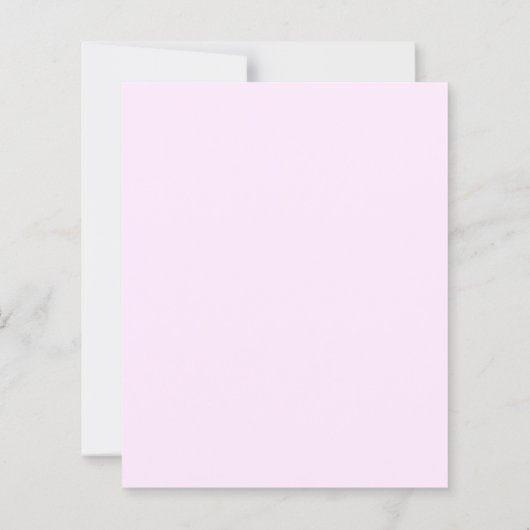 Lavender bow pink coquette birthday invitation (Achterkant)