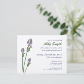 Lavender Bridal of Baby shower Kaart (Staand voorkant)