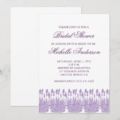 Lavender Bridal Shower Invitation Kaart (Voorkant / Achterkant)
