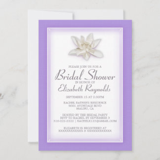Lavender Bridal Shower Invitations Kaart