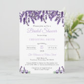 Lavender Bridal Shower Invitations Kaart (Staand voorkant)